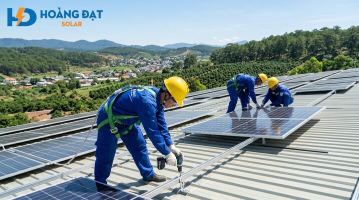 Lắp điện mặt trời tại Lâm Đồng