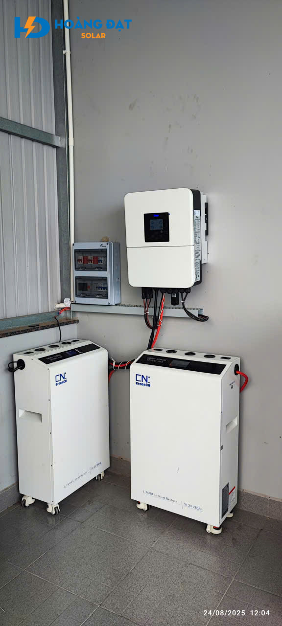 Dự án lắp điện mặt trời tại Tân Uyên