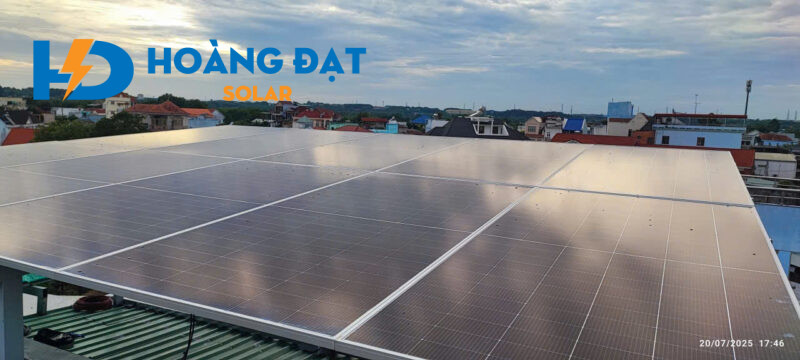 Dự án lắp điện mặt trời tại Tân Uyên