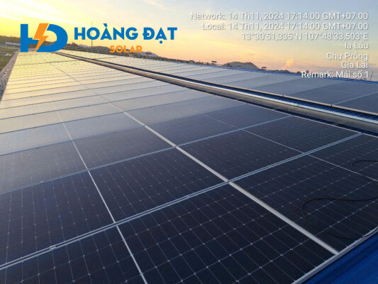 Dự án lắp điện mặt trời tại Gia Lai