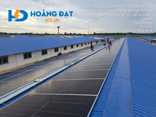 Dự án lắp điện mặt trời tại Gia Lai