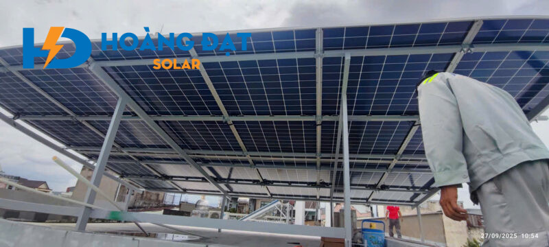 Dự án lắp điện mặt trời tại KDC Hoàng Gia - 550