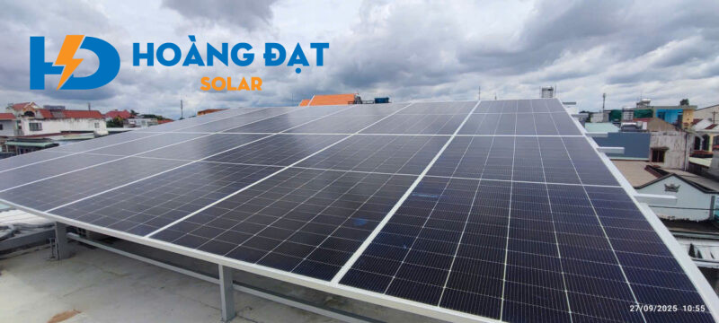 Dự án lắp điện mặt trời tại KDC Hoàng Gia - 550