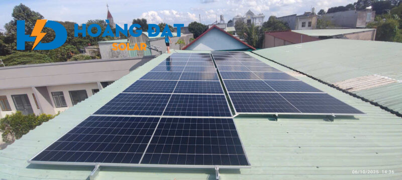 Dự án lắp điện mặt trời tại Hội Nghĩa Tân Uyên Bình Dương