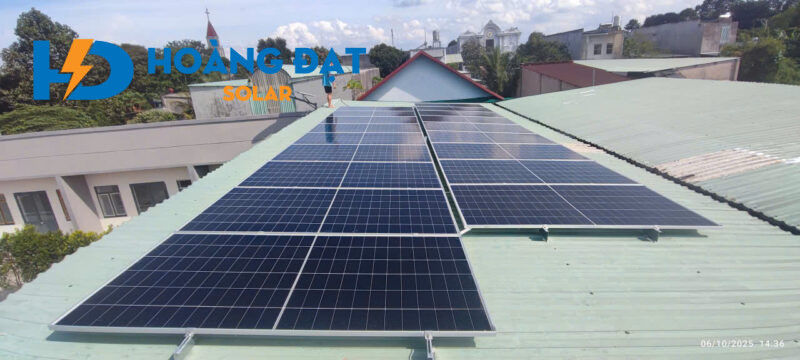 Dự án lắp điện mặt trời tại Hội Nghĩa Tân Uyên Bình Dương