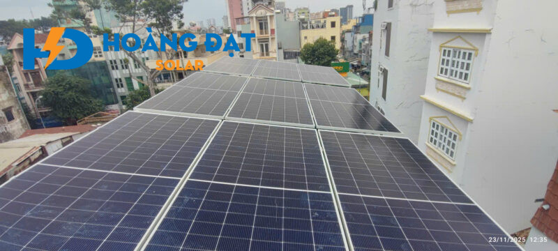 Dự án lắp điện mặt trời tại Quận 5, TP HCM