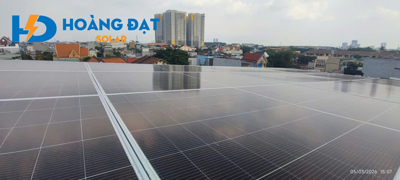 Dự án lắp điện mặt trời tại Dĩ An